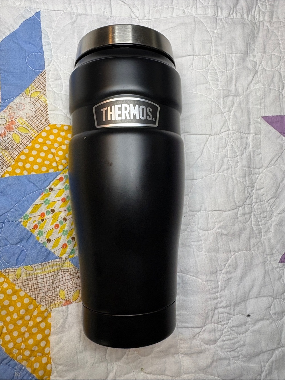 Thermos Stainless King Vaccum Black 16oz Stainless Steel Tumbler